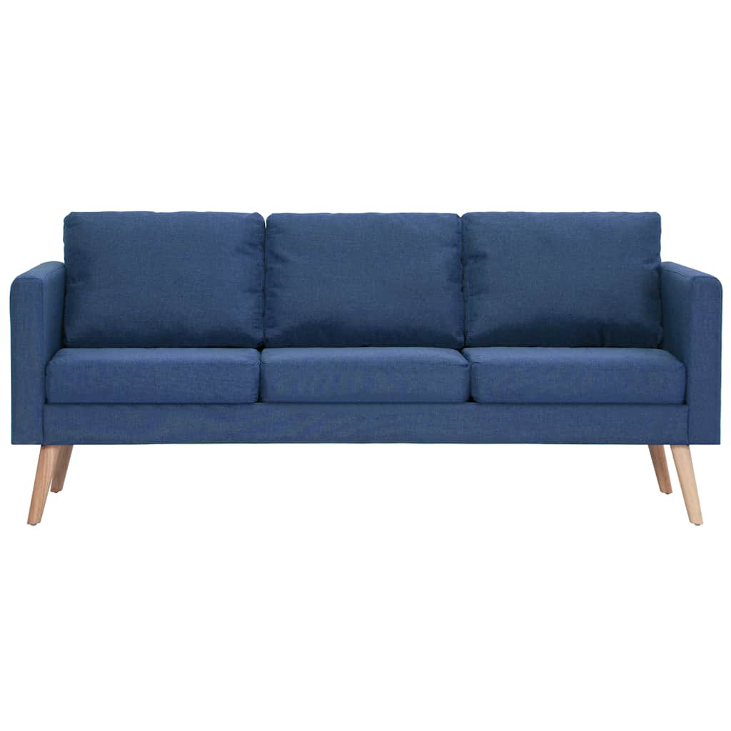 vidaXL 2-tlg. Sofagarnitur Stoff Blau