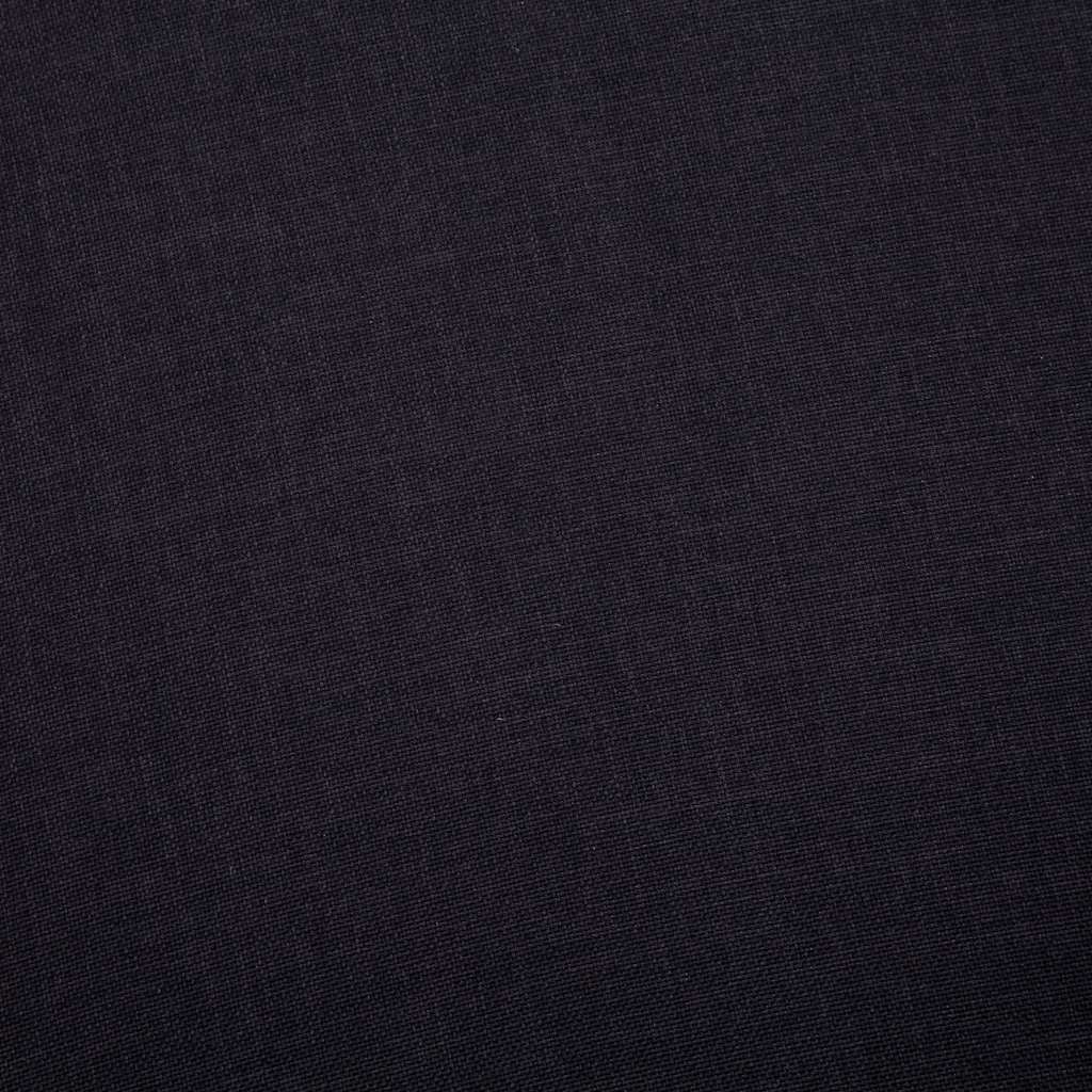 vidaXL 2-tlg. Sofagarnitur Stoff Schwarz