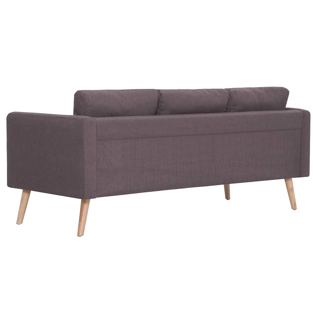 vidaXL 2-tlg. Sofagarnitur Stoff Taupe