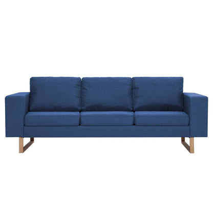 vidaXL 2-tlg. Sofagarnitur Stoff Blau