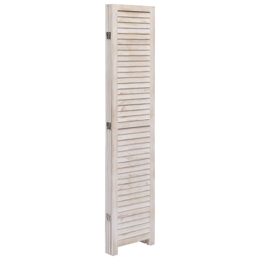 vidaXL 4-tlg. Raumteiler Weiß 140×165 cm Holz