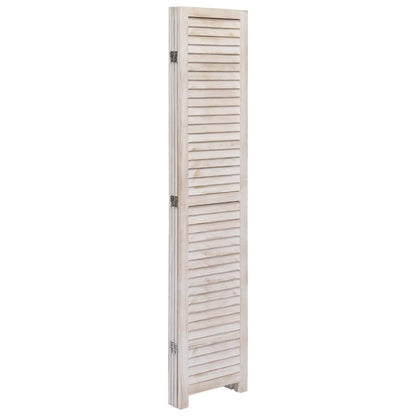 vidaXL 4-tlg. Raumteiler Weiß 140×165 cm Holz
