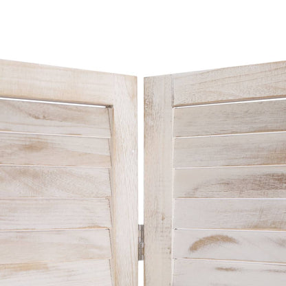 vidaXL 4-tlg. Raumteiler Weiß 140×165 cm Holz