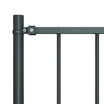 vidaXL Zaunelement mit Pfosten Pulverbeschichteter Stahl 1,81x1 m Anthrazit