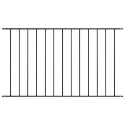 vidaXL Zaunelement Pulverbeschichteter Stahl 1,63x0,75 m Anthrazit