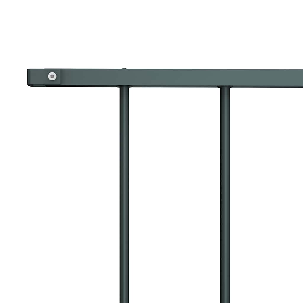 vidaXL Zaunelement Pulverbeschichteter Stahl 1,63x0,75 m Anthrazit