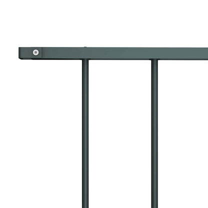 vidaXL Zaunelement Pulverbeschichteter Stahl 1,63x0,75 m Anthrazit