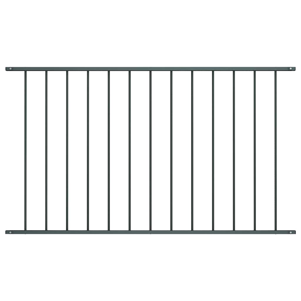 vidaXL Panneau de clôture Acier enduit de poudre 1,63x1 m Anthracite