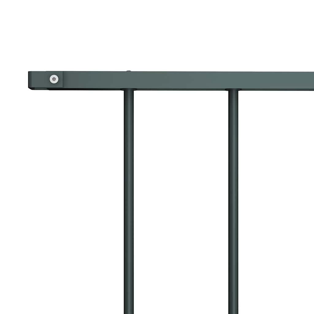 vidaXL Panneau de clôture Acier enduit de poudre 1,63x1 m Anthracite