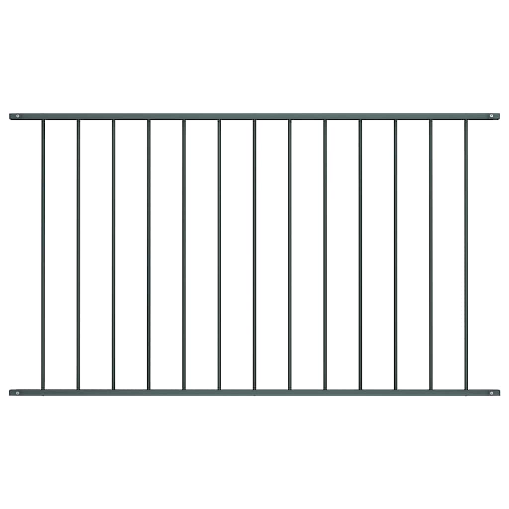 vidaXL Panneau de clôture en acier poudré 1,63x1,25 m Anthracite
