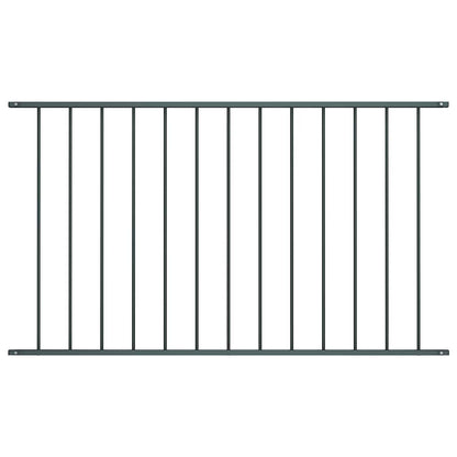 vidaXL Panneau de clôture en acier poudré 1,63x1,25 m Anthracite