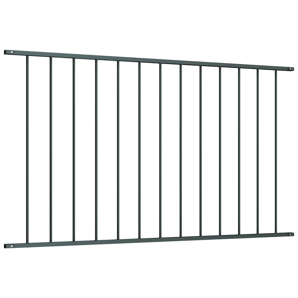 vidaXL Panneau de clôture en acier poudré 1,63x1,25 m Anthracite