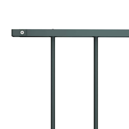 vidaXL Panneau de clôture en acier poudré 1,63x1,25 m Anthracite