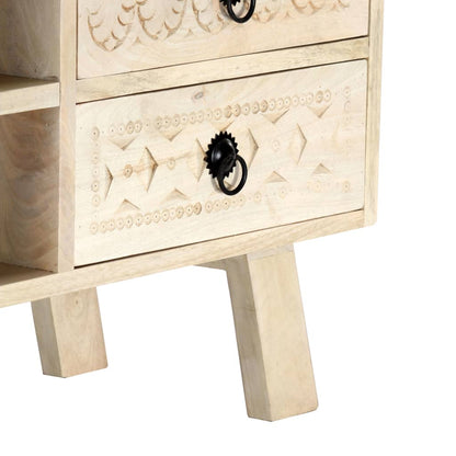 TV-Schrank 110 x 30 x 44 cm Massivholz Mango