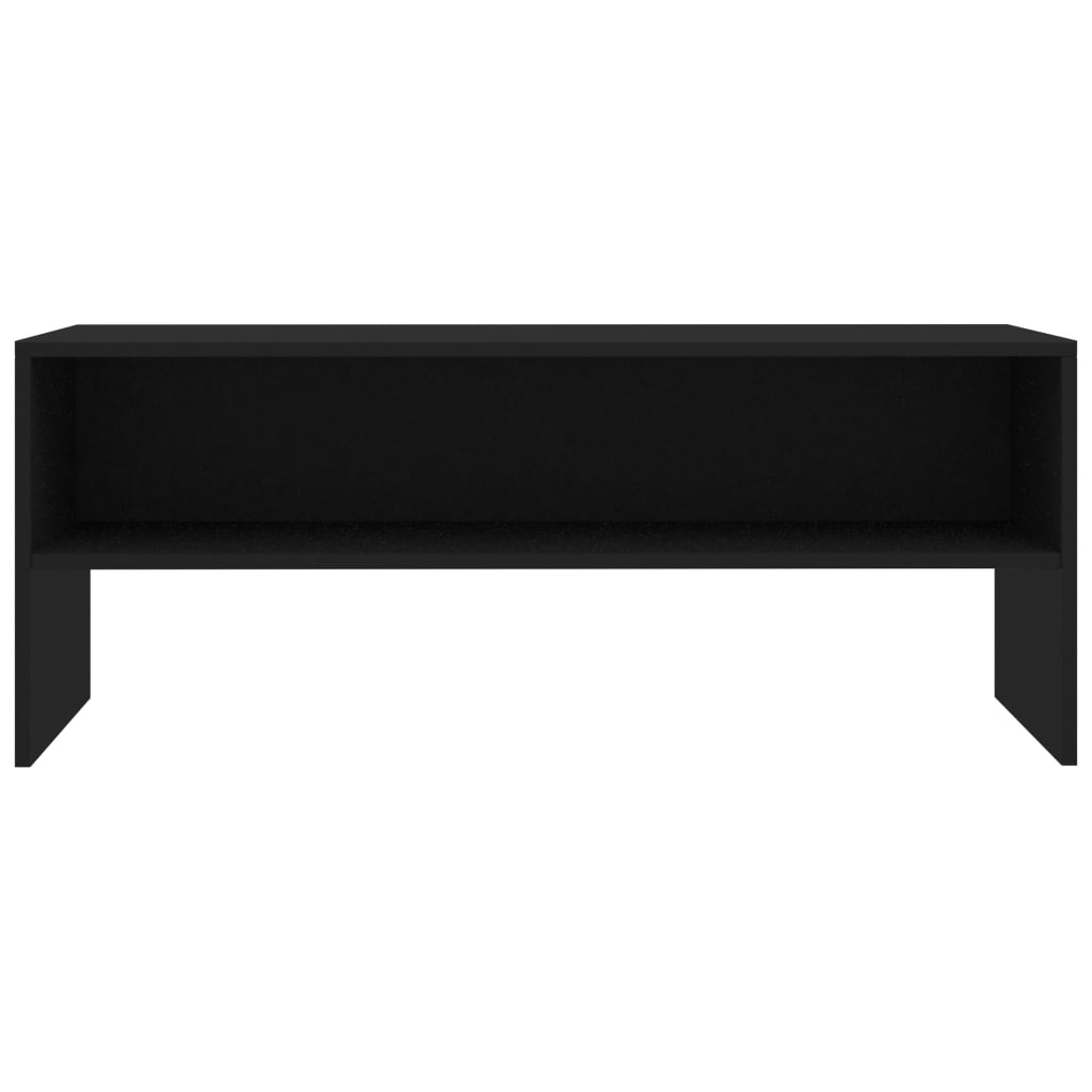 vidaXL Meuble TV Noir 100x40x40 cm Bois d'ingénierie
