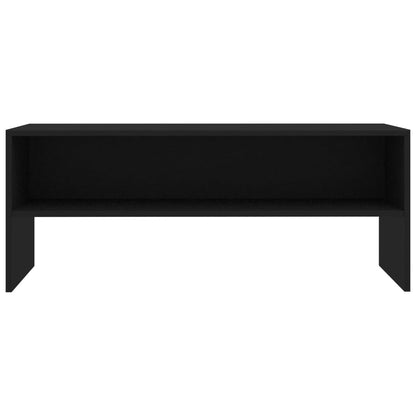 vidaXL Meuble TV Noir 100x40x40 cm Bois d'ingénierie