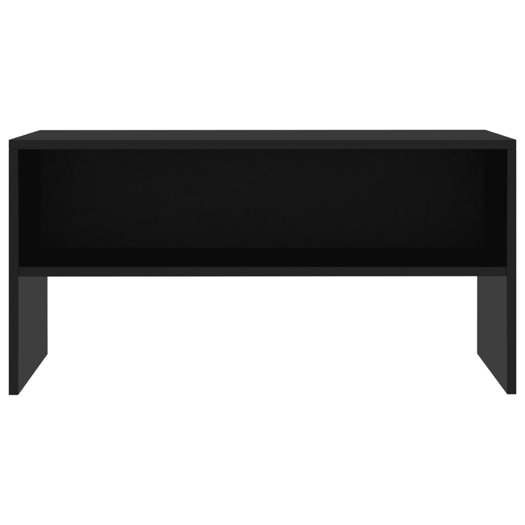 vidaXL Meuble TV Noir 80x40x40 cm Bois d'ingénierie