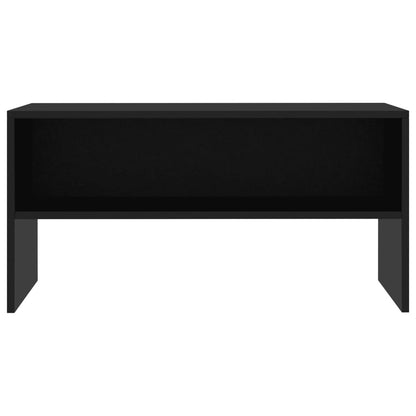 vidaXL Meuble TV Noir 80x40x40 cm Bois d'ingénierie