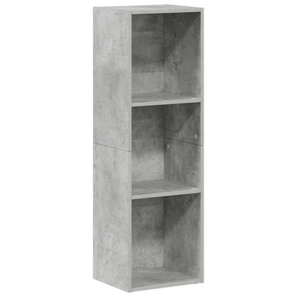 Bücherregal/TV-Schrank Betongrau 36x30x114 cm Holzwerkstoff