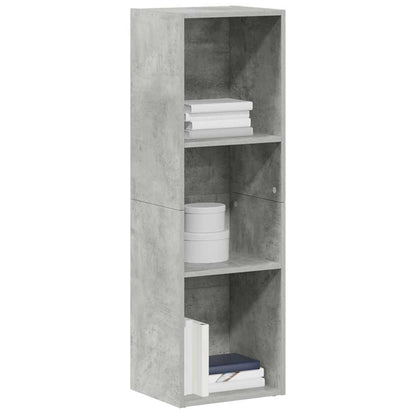 Bücherregal/TV-Schrank Betongrau 36x30x114 cm Holzwerkstoff