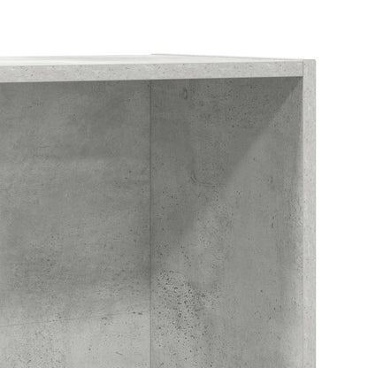 Bücherregal/TV-Schrank Betongrau 36x30x114 cm Holzwerkstoff