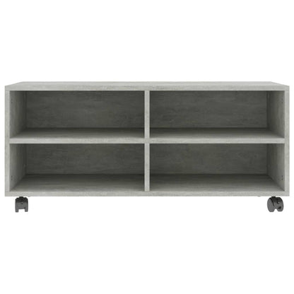 vidaXL Meuble TV à roulettes gris béton 90x35x35 cm Aggloméré
