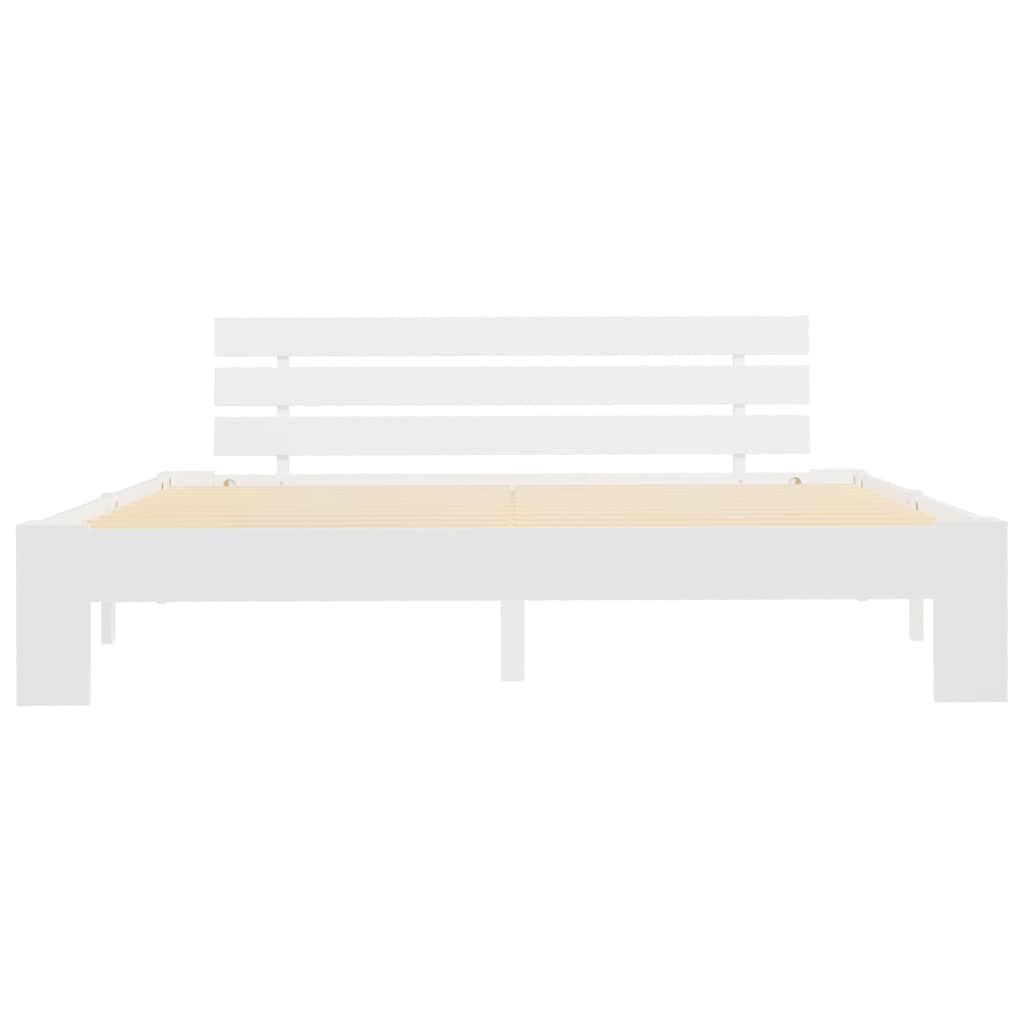 Massivholzbett Weiß Kiefer 180x200 cm