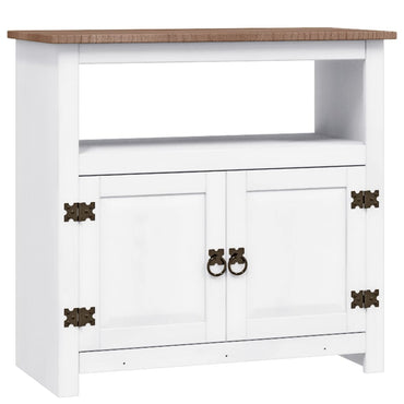 vidaXL Meuble TV de style mexicain en pin blanc 80x43x78 cm
