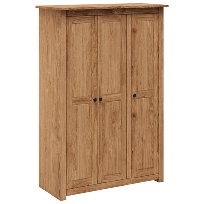 vidaXL Kleiderschrank 3-Türig 118×50×171,5 cm Kiefer Panama Serie