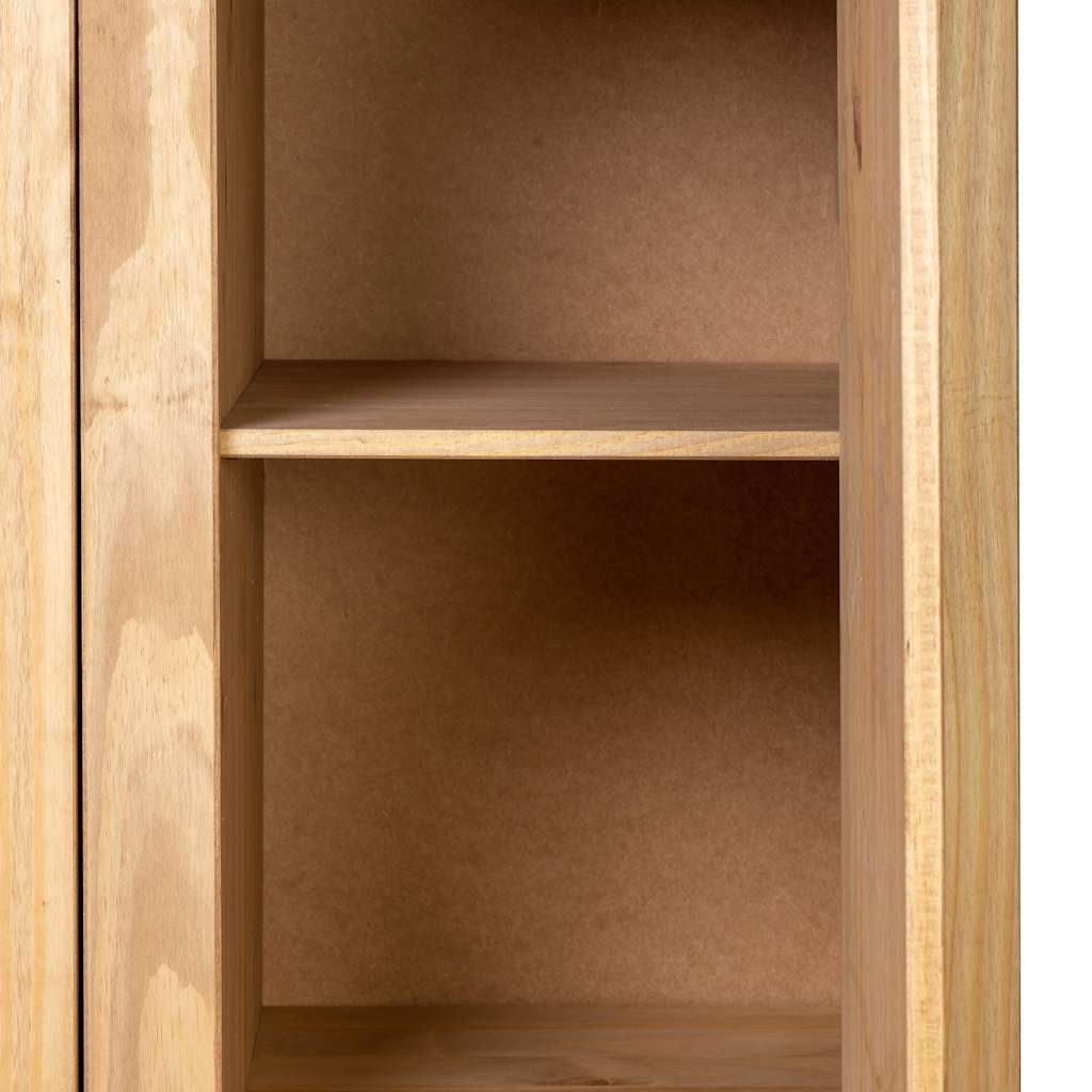vidaXL Kleiderschrank 3-Türig 118×50×171,5 cm Kiefer Panama Serie