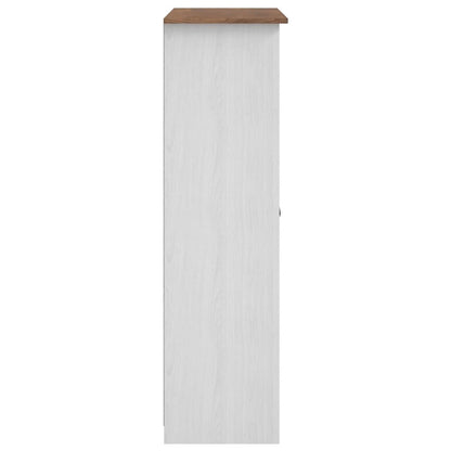 vidaXL Kleiderschrank 3-Türig Weiß 118×50×171,5 cm Kiefer Panama Serie
