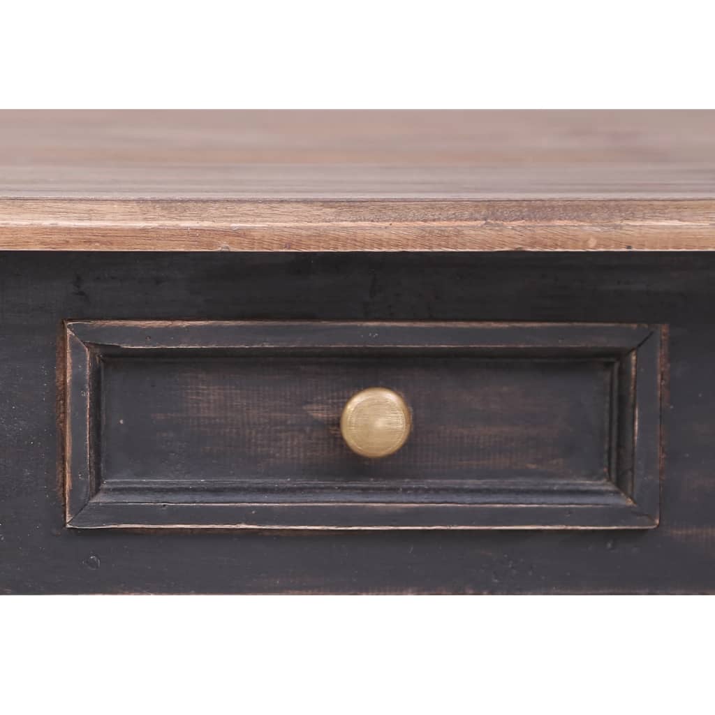 vidaXL Schreibtisch mit 3 Schubladen 117×57×75 cm Massivholz Mahagoni