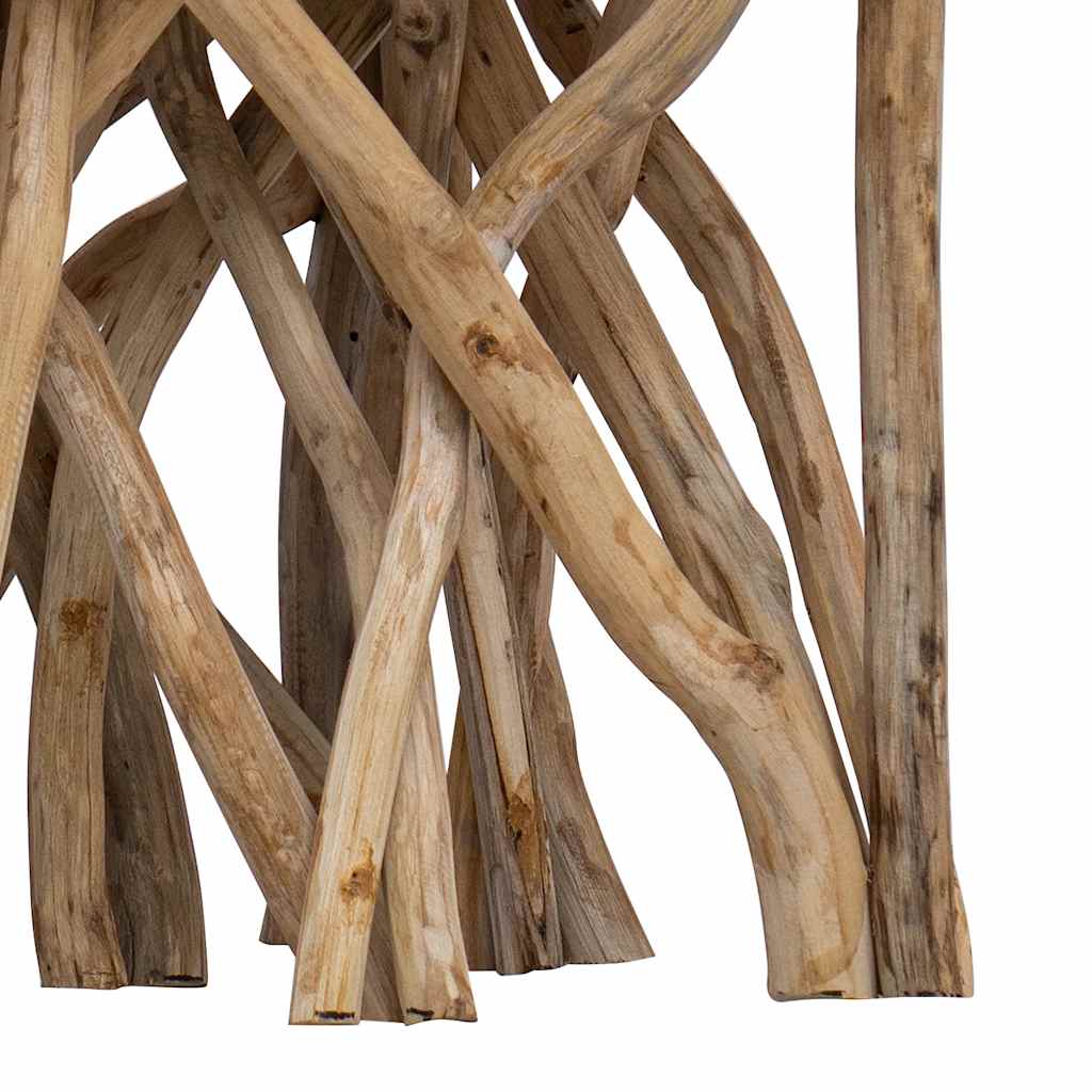vidaXL Couchtisch aus Rundholz 40x40x40 cm Massivholz
