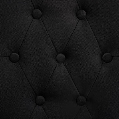 Esszimmerstühle 6 Stk. Schwarz Stoff