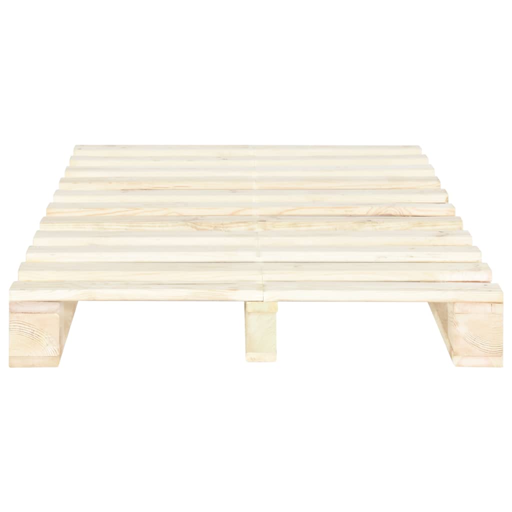 vidaXL Palettenbett Massivholz Kiefer 120×200 cm