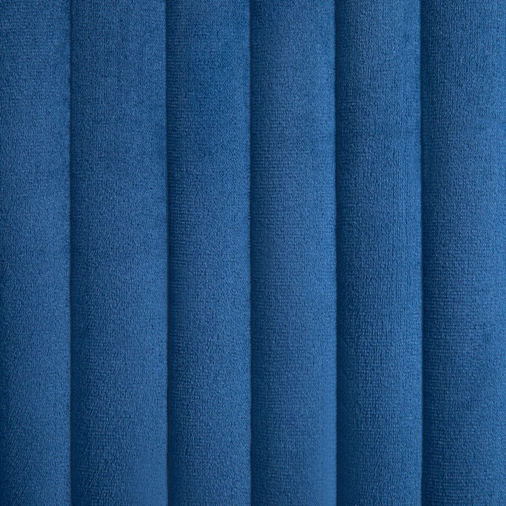 vidaXL Chaises de salle à manger 6 pcs Bleu velours