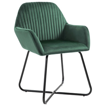 vidaXL Chaises de salle à manger 4 pcs Vert velours