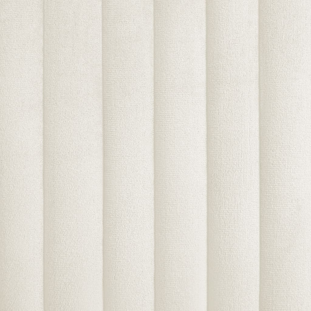 Esszimmerstühle 4 Stk. Creme Samt