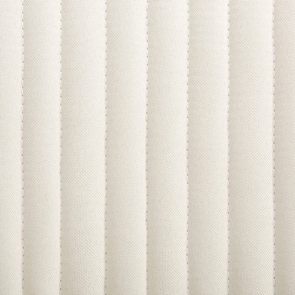 vidaXL Esszimmerstühle 4 Stk. Creme Stoff