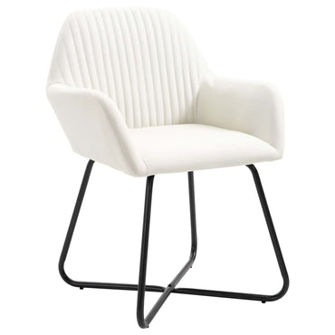 vidaXL Esszimmerstühle 6 Stk. Creme Stoff