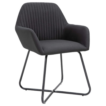 vidaXL Esszimmerstühle 4 Stk. Schwarz Stoff