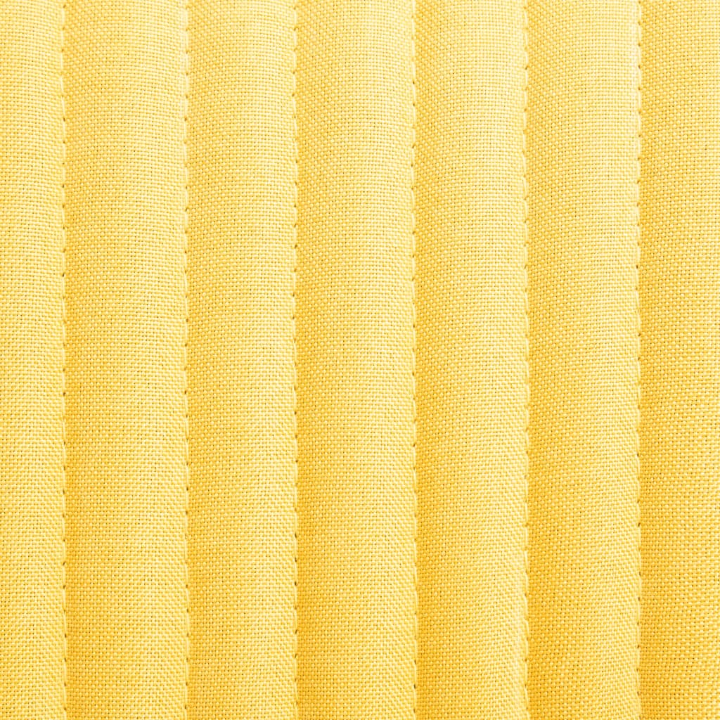 vidaXL Chaises de salle à manger 6 pcs Tissu jaune
