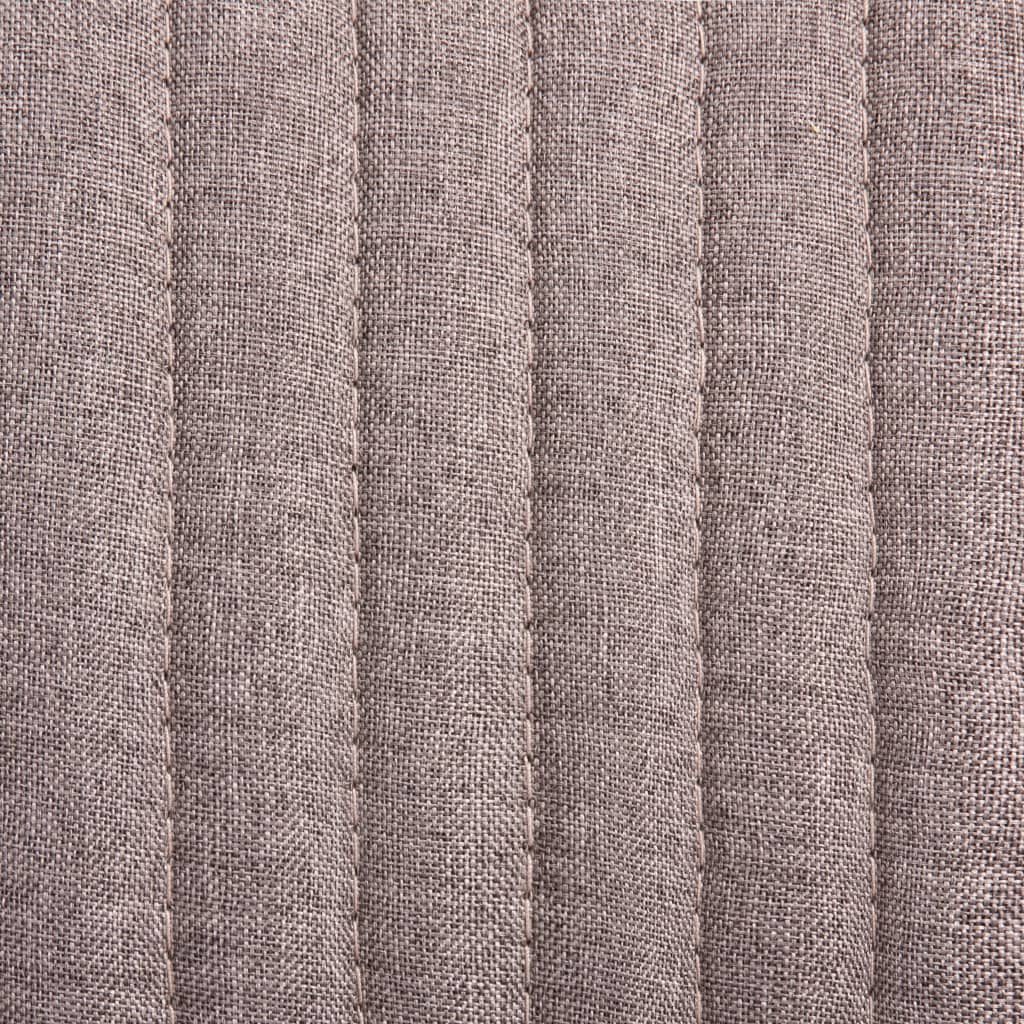 vidaXL Esszimmerstühle 4 Stk. Taupe Stoff