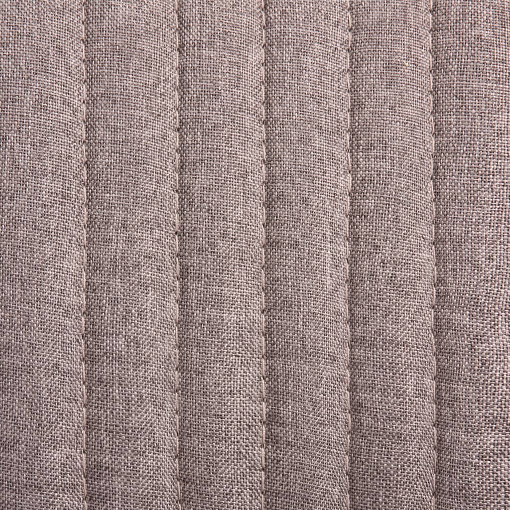 vidaXL Esszimmerstühle 6 Stk. Taupe Stoff