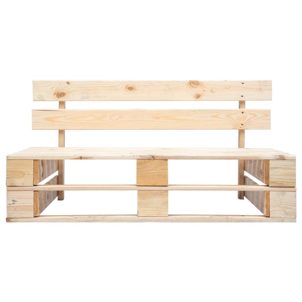 vidaXL Canapé d'extérieur palette avec coussins gris Bois de pin