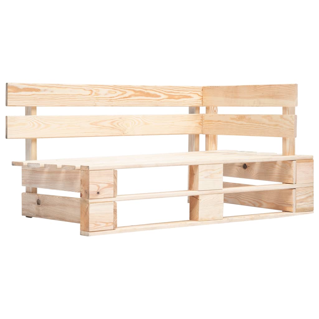 vidaXL Canapé d'extérieur palette avec coussins gris Bois de pin