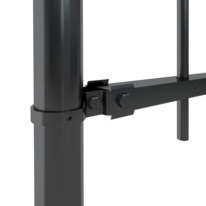 vidaXL Clôture de jardin avec pointes en lance Acier 1426 x 150 cm Noir