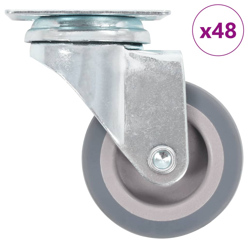 vidaXL 48 Stk. Lenkrollen 50 mm
