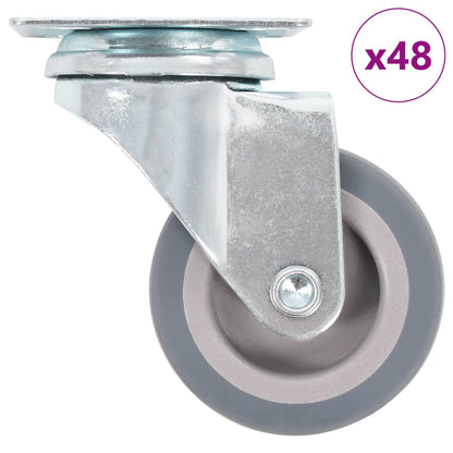 vidaXL 48 Stk. Lenkrollen 50 mm