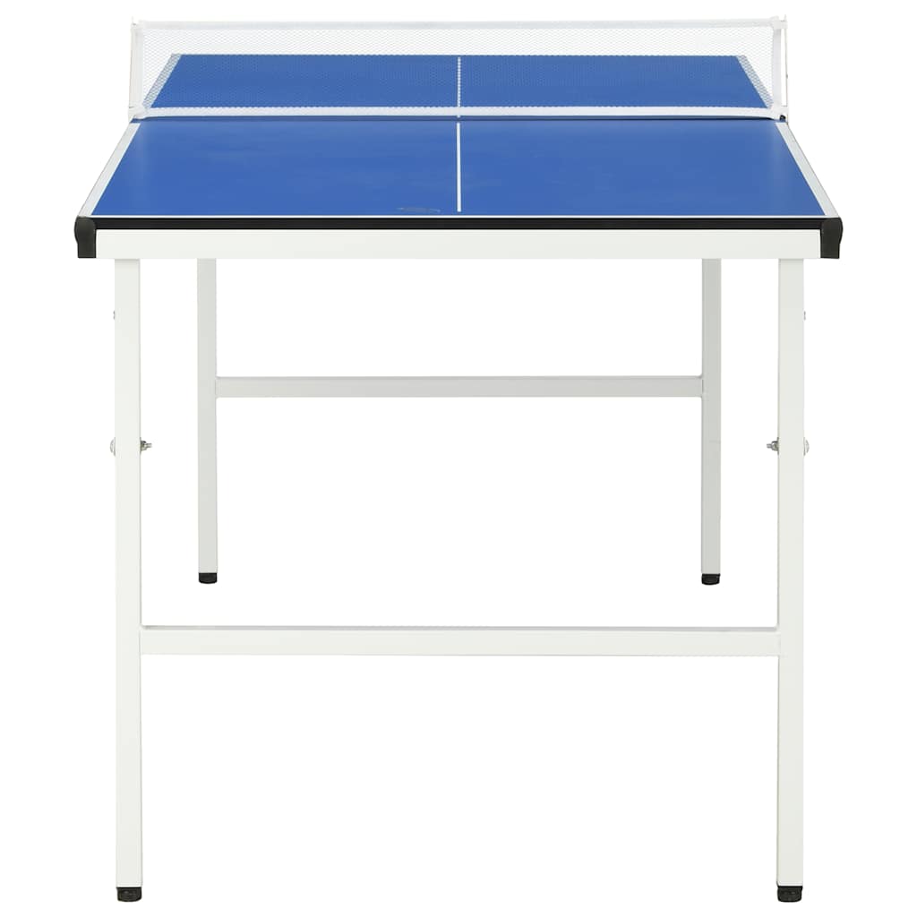 vidaXL 5-Fuß-Ping-Pong-Tisch mit Netz 152 x 76 x 66 cm Blau